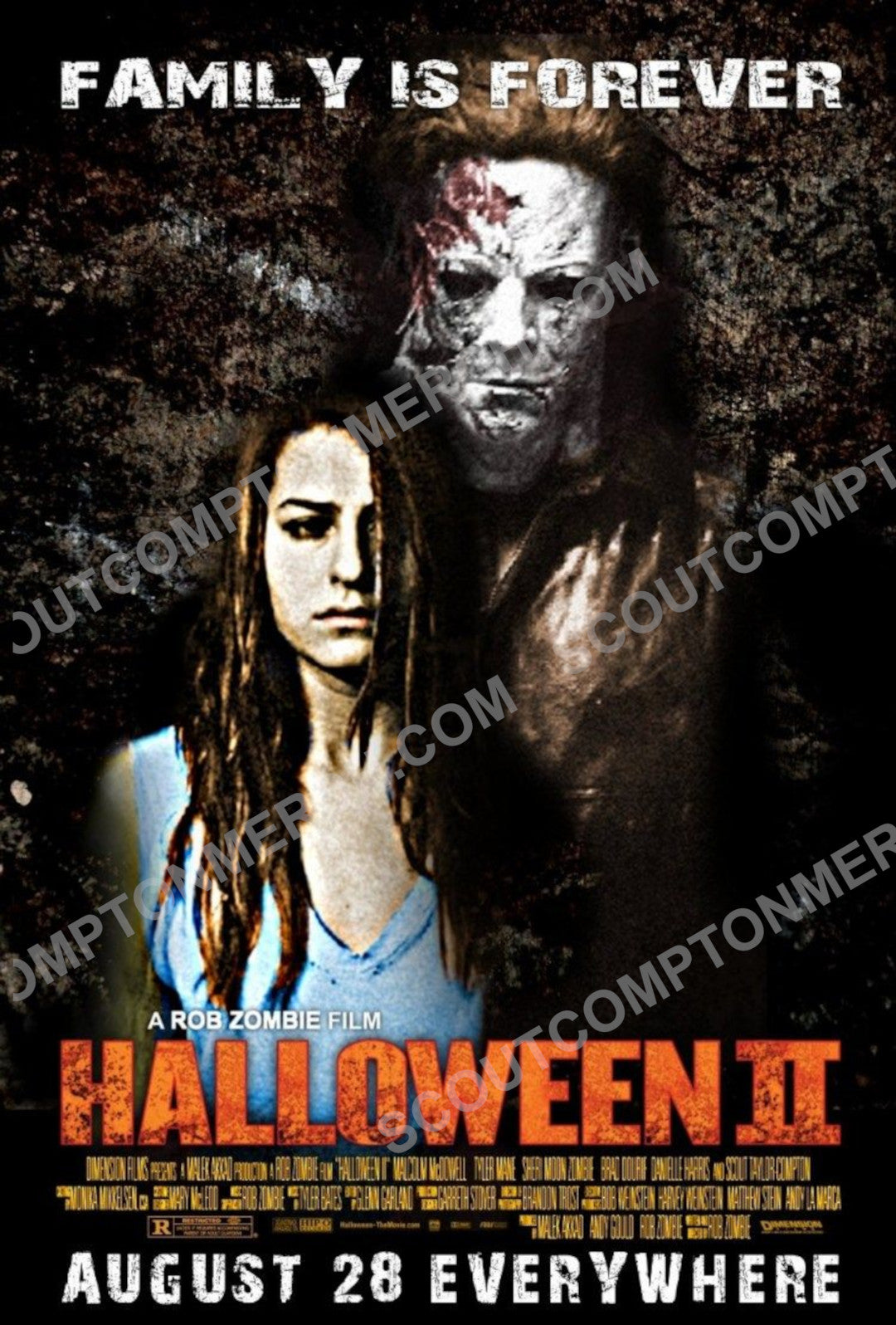 18x24 Halloween II (Family Is Forever) Movie Poster