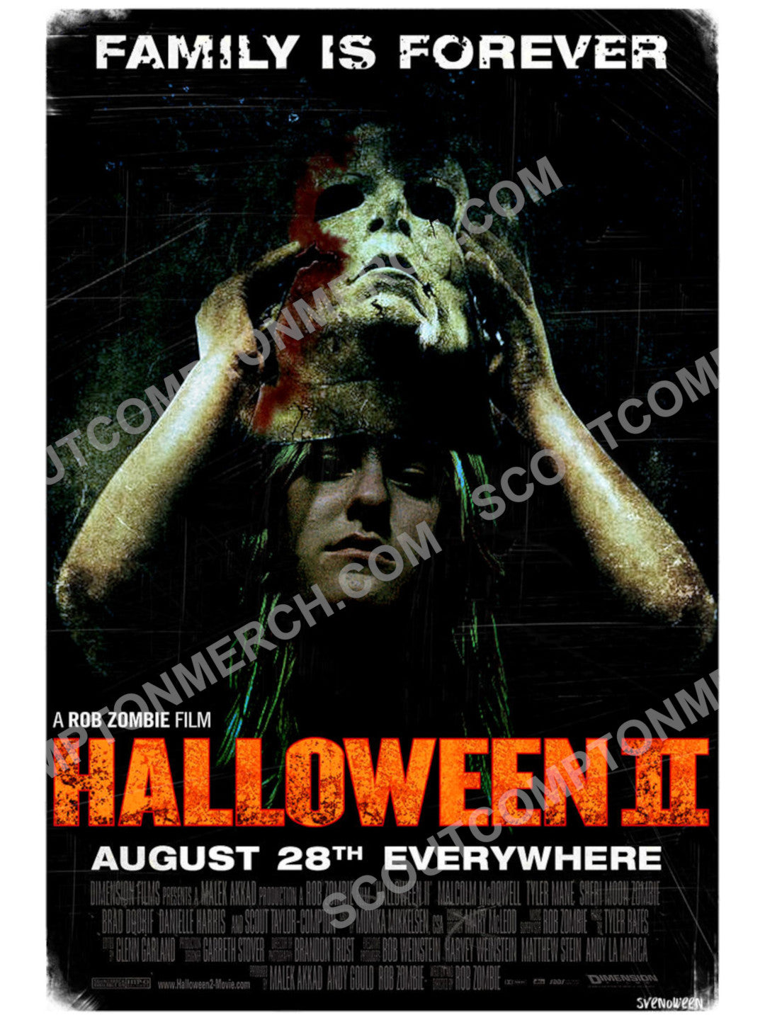 18x24 Halloween II (alt) Movie Poster